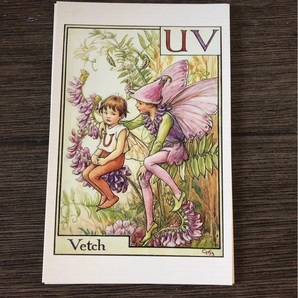 Garden Flower Fairies by: Cicely Mary Barker postcard set #12